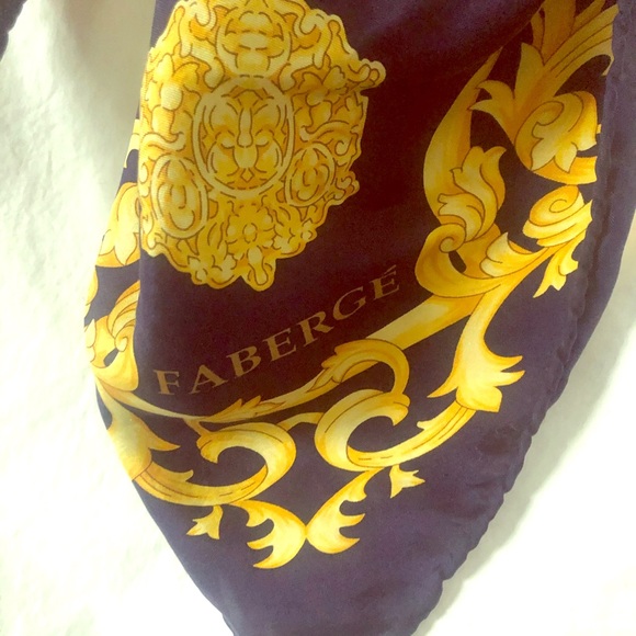 Vintage Faberge Silk Scarf - Picture 1 of 5